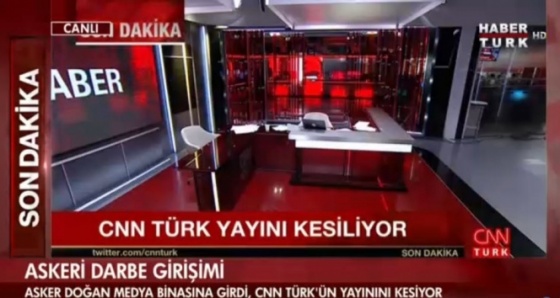 Darbe girişimcileri CNN TÜRK Televizyonunu bastı