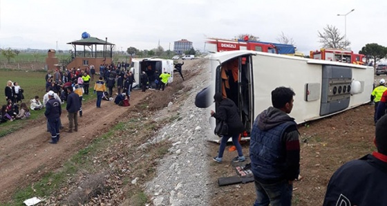 Denizli’de öğrencileri taşıyan otobüs devrildi: 20'den fazla yaralı