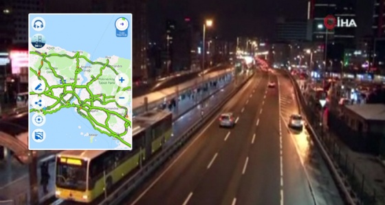 Derbi başladı, İstanbul trafiği rahatladı