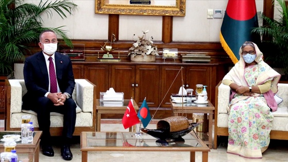Dışişleri Bakanı Çavuşoğlu, Bangladeş Başbakanı Hasina ile görüştü
