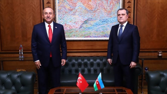 Dışişleri Bakanı Çavuşoğlu, Azerbaycanlı mevkidaşıyla görüştü