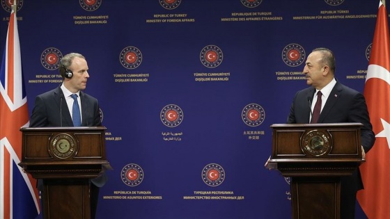 Dışişleri Bakanı Çavuşoğlu İngiliz mevkidaşı Raab ile görüştü