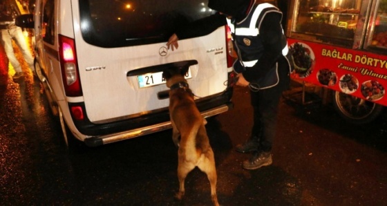 Diyarbakır’da 600 polis ve dedektör köpeklerle asayiş kontrol