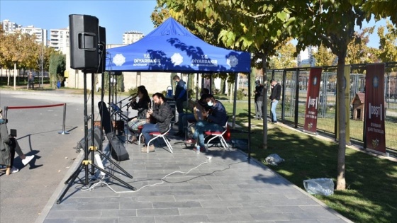 Diyarbakır&#039;da evde kalanlara &#039;Küçede sanat var&#039; müzik etkinliği