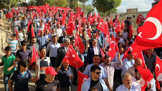 Diyarbakır'da 'Teröre lanet şehide saygı' yürüyüşü