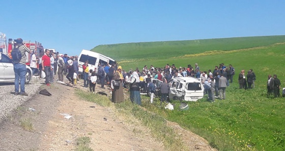 Diyarbakır-Silvan karayolunda feci kaza: Çok sayıda yaralı var