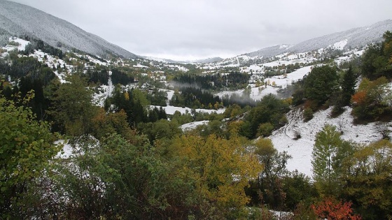 Doğu Karadeniz'de 2 mevsim bir arada yaşanıyor