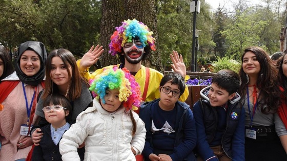 Down sendromlu çocuklar Kuğulu Park'ta eğlendi