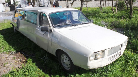 Düğünü için 1978 model otomobili limuzine dönüştürdü