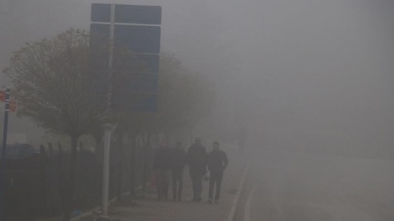 Edirne'de görüş mesafesi 40 metreye düştü