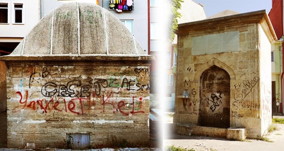 Edirne’deki tarihi çeşmeler Vandalizm tehdidi altında!