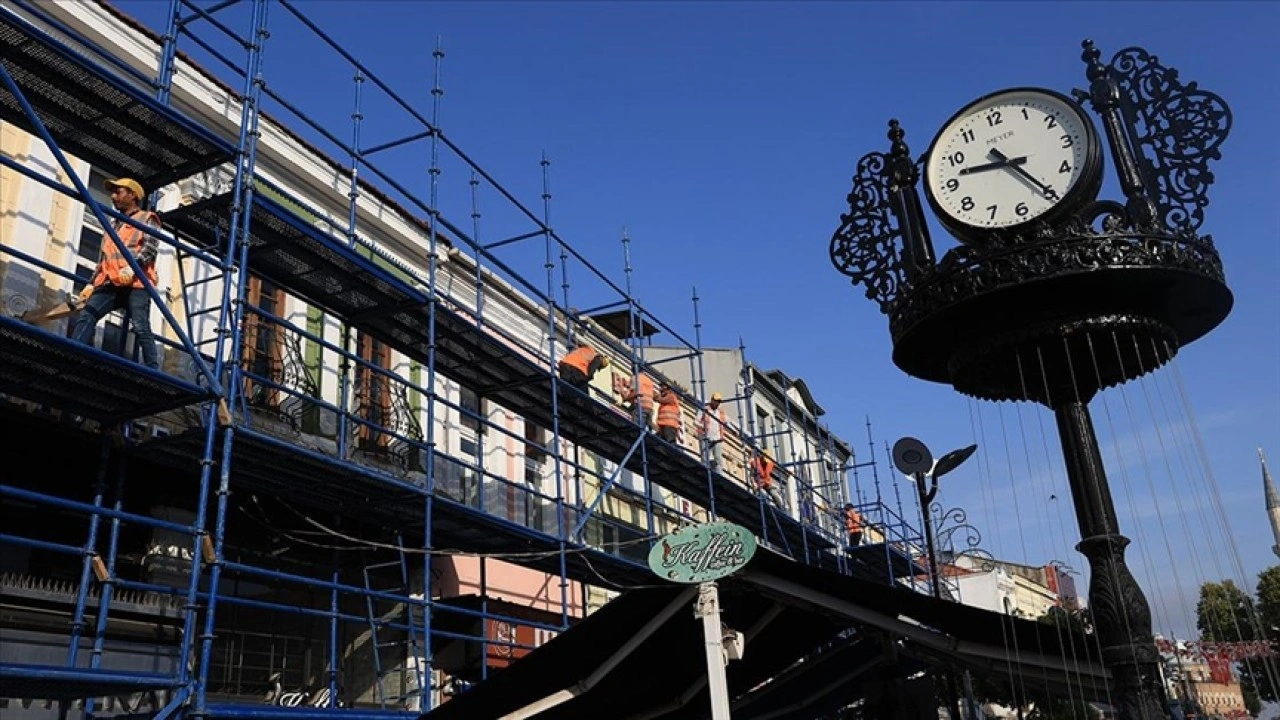 Edirne'nin merkez caddesinde sokak sağlıklaştırma projesi başlatıldı