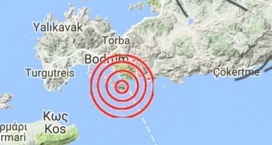 Ege Denizi&#39;nde 4.0 büyüklüğünde deprem