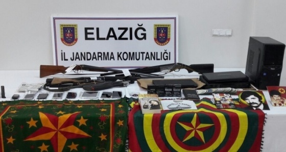 Elazığ'daki PKK operasyonunda silah ele geçirildi