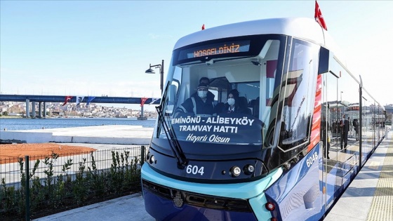 Eminönü-Alibeyköy Tramvay Hattı&#039;nın ilk bölümü açıldı