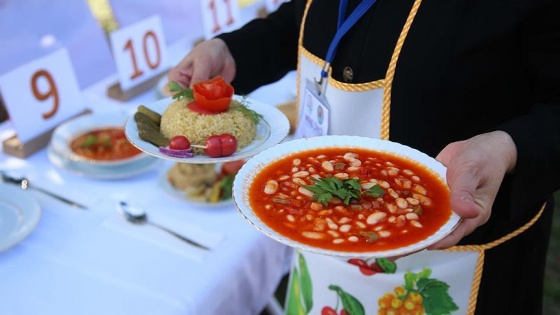 En lezzetli kuru fasulye yarışması yapıldı