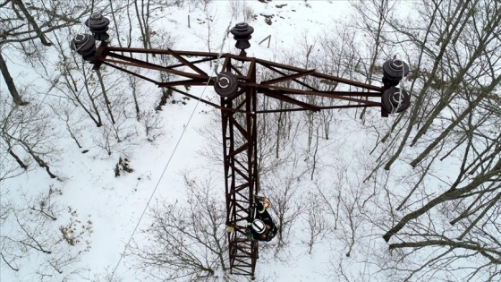 Enerji timleri karla kaplı bölgelere 'Kaplan' ile ulaşıyor