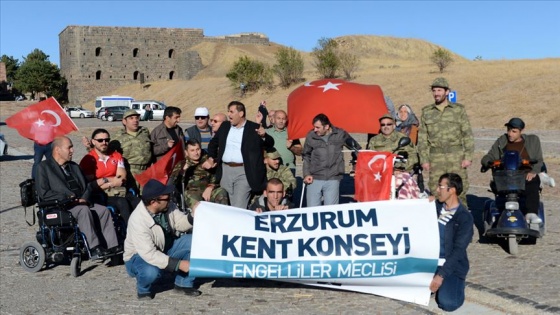 Engellilerden 'Barış Pınarı Harekatı'na destek yürüyüşü