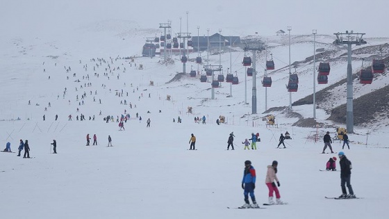 Erciyes'e rekor ziyaretçi