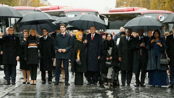 Erdoğan, Birinci Dünya Savaşı anma törenine katıldı