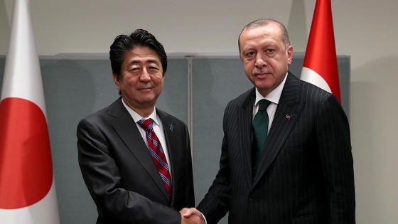 Erdoğan ile Abe bir araya geldi