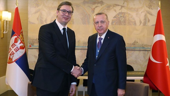 Erdoğan ile Vucic bir araya geldi