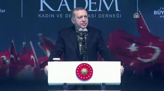 Erdoğan, Kadın ve Demokrasi Buluşması'nda konuşuyor