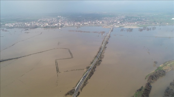 Ergene Nehri'ndeki taşkın riski 'kırmızı alarm' seviyesine yükseldi