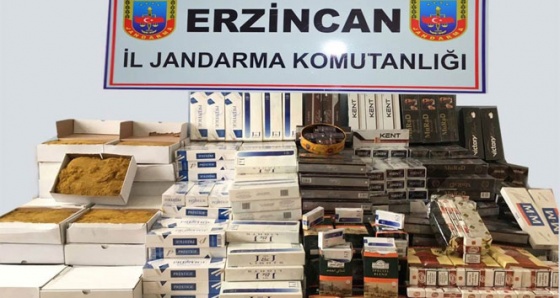 Erzincan da kaçakçılık operasyonu