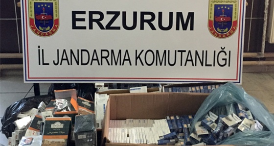 Erzurum'da cips ambalajına gizli kaçakçılık jandarmaya takıldı