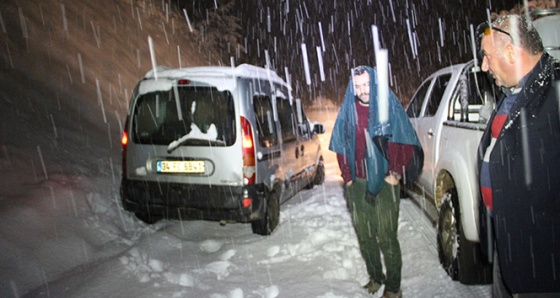 Erzurum'da kar çilesi başladı