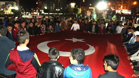 Erzurum'da 'Teröre Lanet Yürüyüşü'