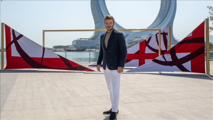 Eski futbolcu David Beckham, &quot;Katar'ın Futbol Kaleleri&quot;ni gezdi