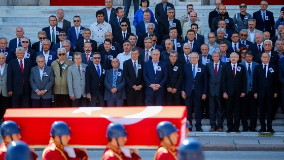 Eski Muğla Milletvekili Gürol Ergin için TBMM'de tören düzenlendi