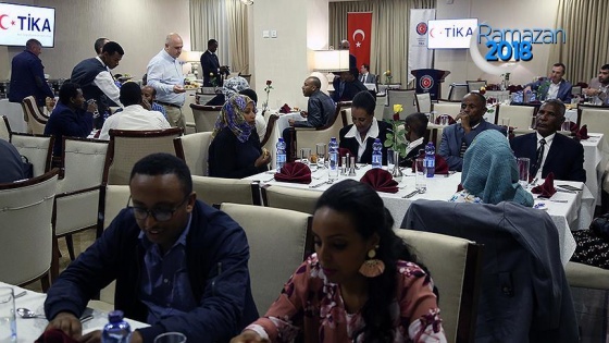 Etiyopya'daki Türk temsilciler TİKA iftarında buluştu