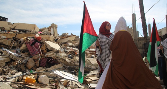 Evi bombalanan Filistinli gelin, Hamas liderinin evinden gelin çıktı