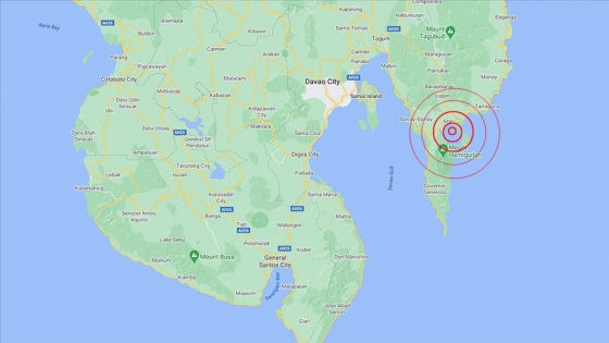 Filipinler'in Mati kenti açıklarında 7,1 büyüklüğünde deprem meydana geldi