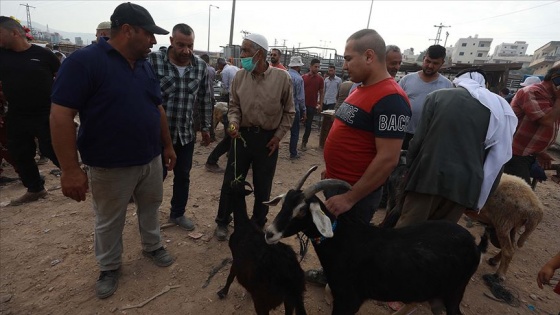 Filistin'de maaş kesintisi ve Kovid-19 salgını kurban pazarlarını da vurdu