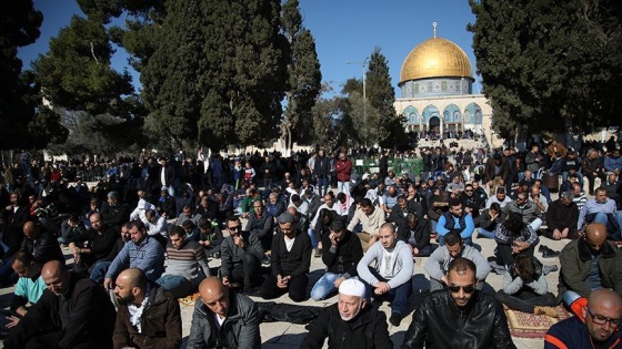 Filistinlilere 'Mescid-i Aksa'da yoğun katılımlı Cuma namazı' çağrısı