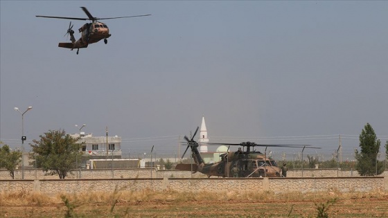 Fırat'ın doğusunda yedinci ortak helikopter uçuşu