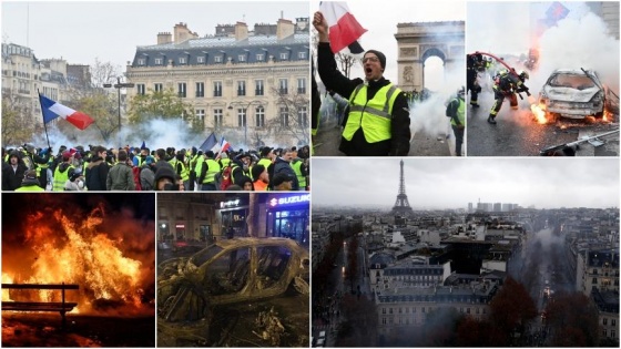 Fransa'da 'sarı yeleklilerin' isyanı büyüyor