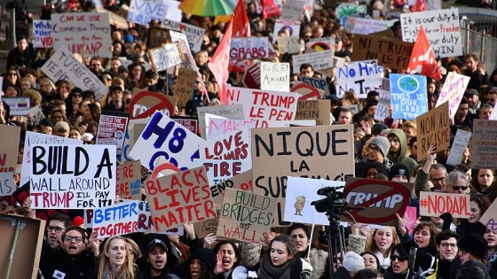 Fransa'da Trump karşıtı gösteri
