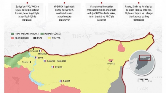 Fransız askerleri YPG/PKK'yla işbirliği içinde