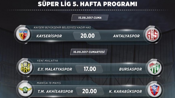 Futbol: Haftanın programı