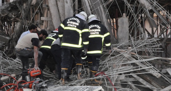 Gaziantep’te inşaatta göçük: 2 yaralı