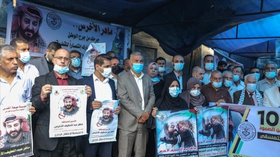 Gazze'de Filistinli tutuklu Ahres'e destek için açlık grevi yapıldı
