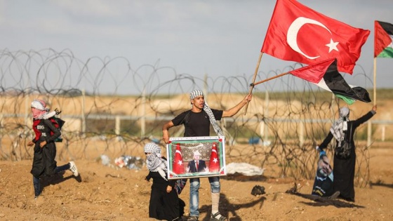 Gazze sınırında Erdoğan'ın seçim zaferi kutlandı