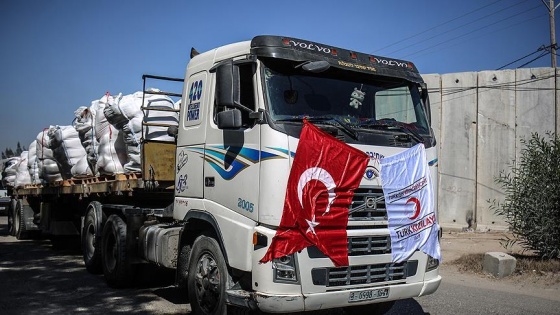 Gazze'ye Türkiye'den gönderilen yardımların dağıtımı tamamlandı