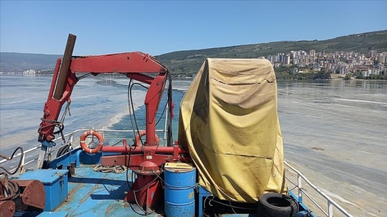 Gemlik Körfezi'ndeki deniz salyasının temizlenmesi için çalışma başlatıldı