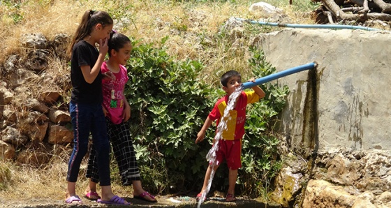 Gercüş’te 15 yıldır akmayan tarihi çeşmeden su geldi